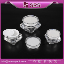 SRS free sample empty 15ml 30ml 50ml cosmetic decorative plastic jars